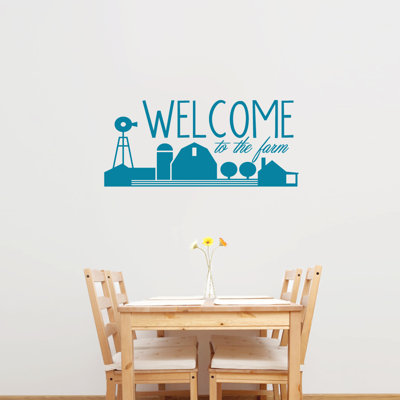 Décalcomanie murale welcome to the farm
