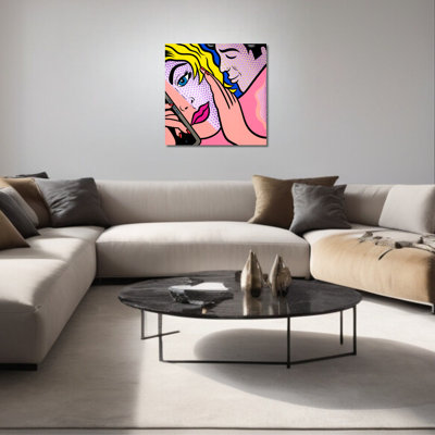 Whisper, Acrylic Painting, Stretched Canvas, Wall Art by Jozza