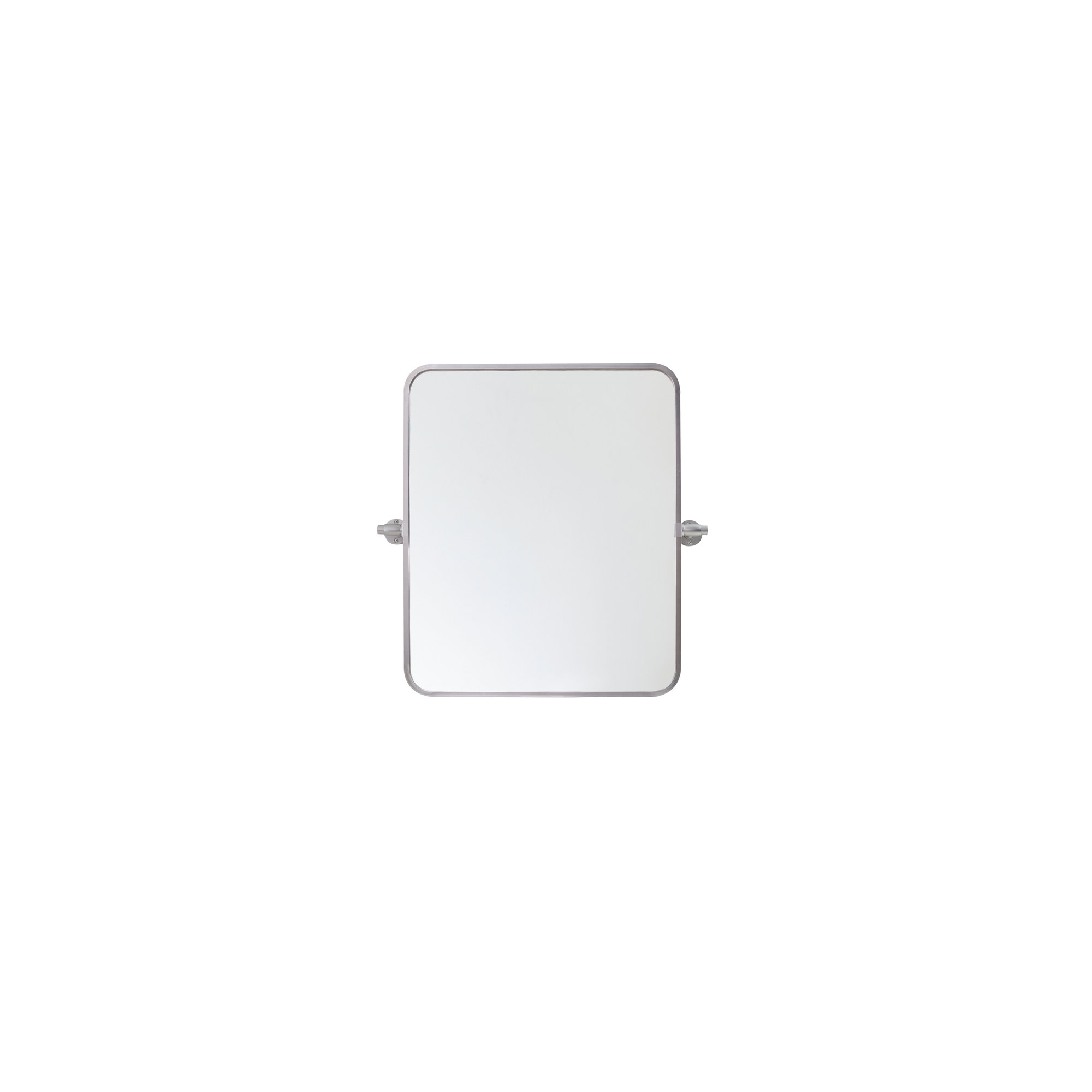 Belfield Metal Wall Mirror, 20" x 24", Silver