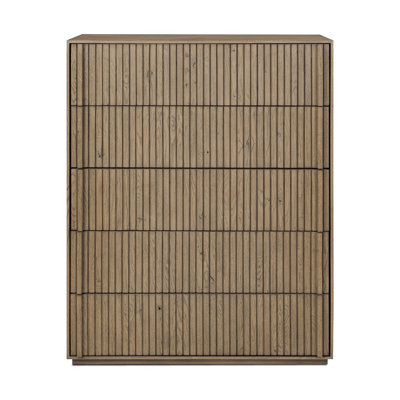 Leo 5 Drawer Dresser-Rustic Grey