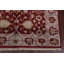Tapis de zone en laine rouge/beige 9' x 11' à la main one-of-kind noué la VanVleet