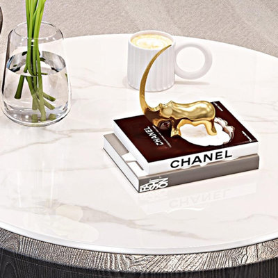 Table basse à plateau relevable en marbre et bois massif