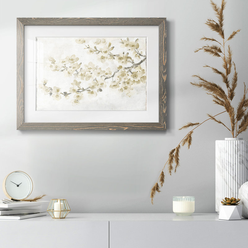 Composition neutre de cerisier en fleurs I, Gris