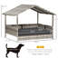 Niche pour chien en rotin avec coussin imperméable PawHut Wicker-787628744-787628746