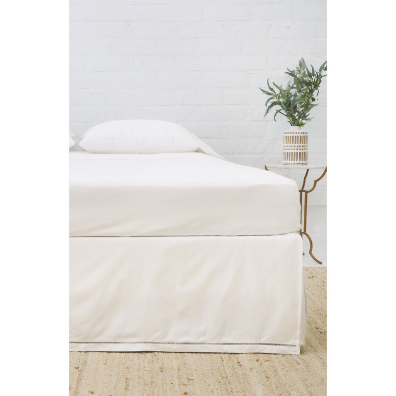Jupe de lit 18 po Como, Simple, Beige