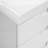 Glossy White Laminate Contemporary Rolling File Cabinet With Storage Drawers & Printer Stand-544357263