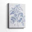 Bleu marine et lin botanique VI - Cavas enveloppés de galerie-108843366