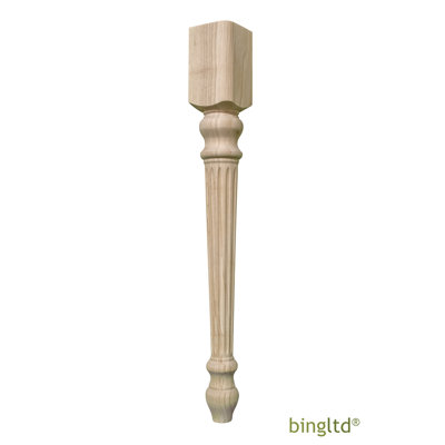 Rubberwood Dining Table Leg