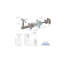Glass Mount Handrail Bracket with Square Rose and Flat Plate-70705657