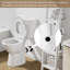 Toilette à sortie arrière 19 po | Toilette ronde deux pièces à double chasse