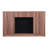 Alexander 48-In Electric Fireplace TV Stand in Weathered Brown with 18-in Electric Firebox Heater