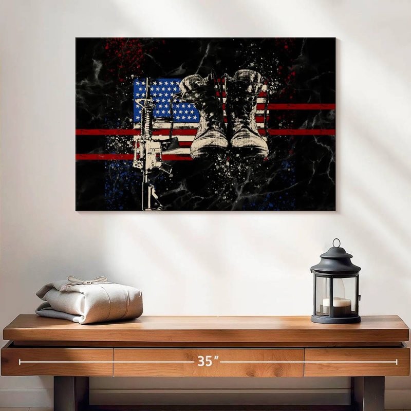 American Armed Forces, 16" H x 24" W