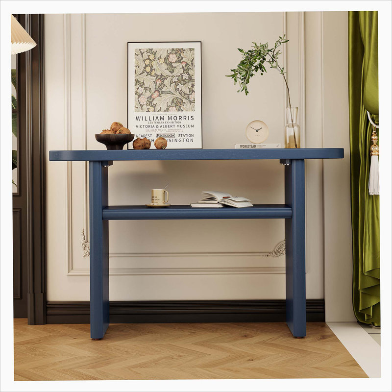 Console avec bords arrondis et tablette robuste, Marine