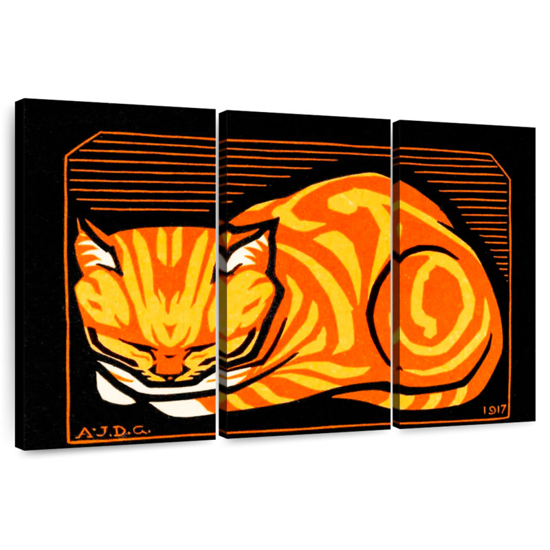 Brampt December Cat, 28" H x 45" W