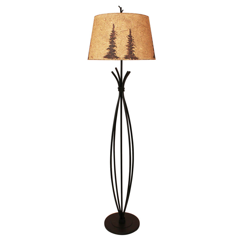 Cassandra 64'' Burnt Sienna Traditional Floor Lamp