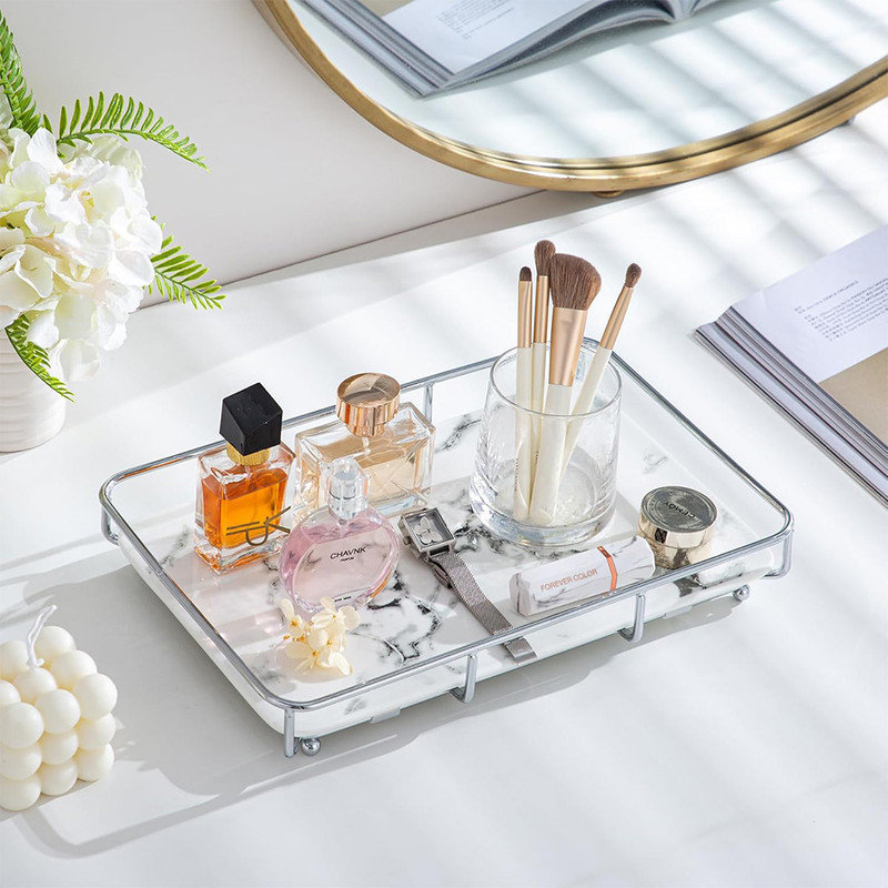 Plateau de rangement Elegant, Argent