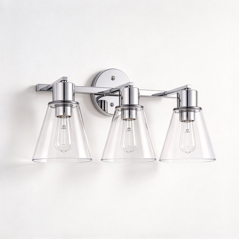 3 - Light LED Vanity Light, Chrome