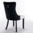 Modern Glam 5-Piece Tempered Glass Dining Set with Tufted Faux Leather Chairs and Chrome Arc Base