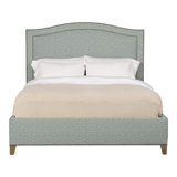Caroline/Casey Queen Upholstered Low Profile Panel Bed