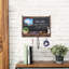 Vintage Wood Framed Chalkboard With Hooks Holder Organizer Wall Mounted Blackboard Notice Memo