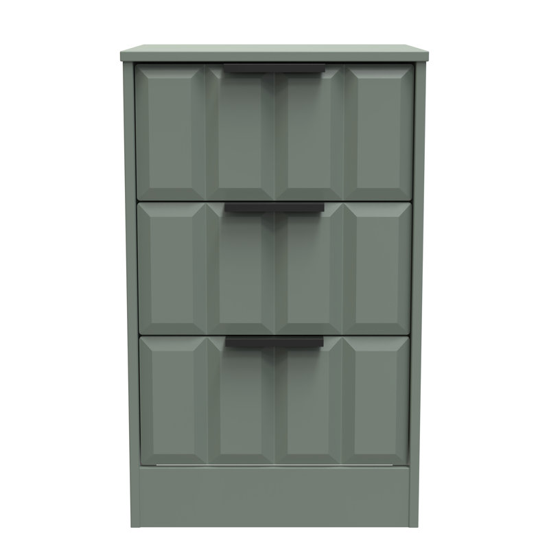 Doss 45cm W Manufactured Wood Bedside Table, Reed Green