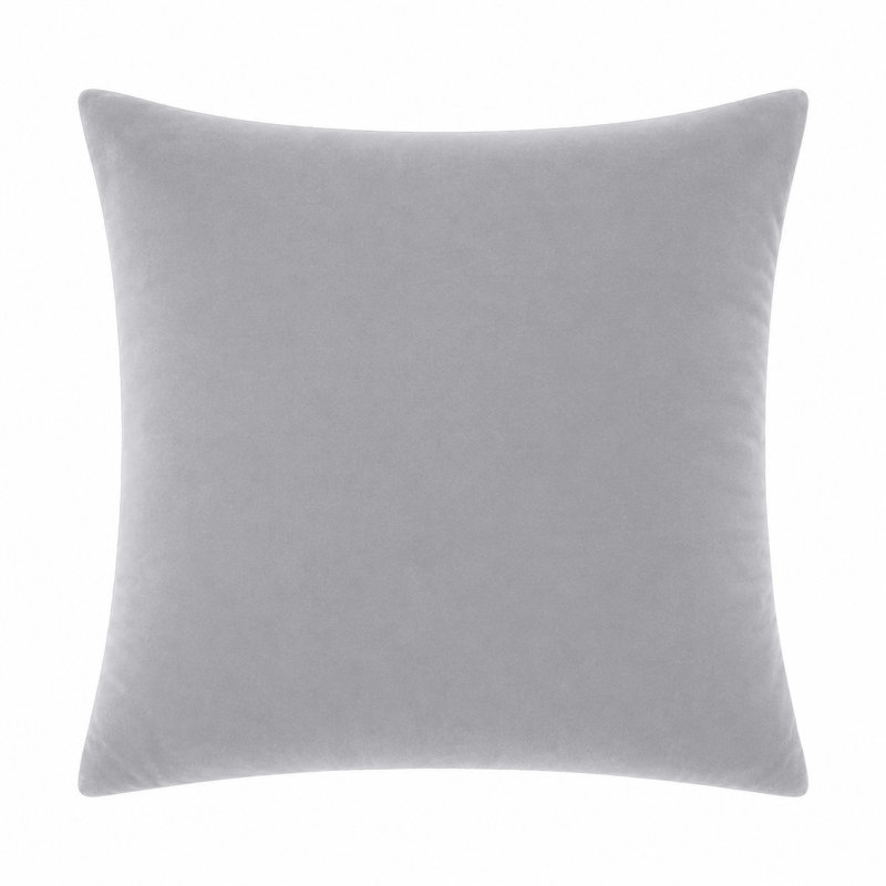 Luxury Velvet Soft Decorative Throw Cushion Cover Set of 8 Cases , Silver