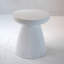 Table de bout décorative de jardin, H 18,1 po, robuste, moderne, robuste, en faux terrazzo, table d'appoint, table d'appoint, plante pour l'intérieur et l'extérieur