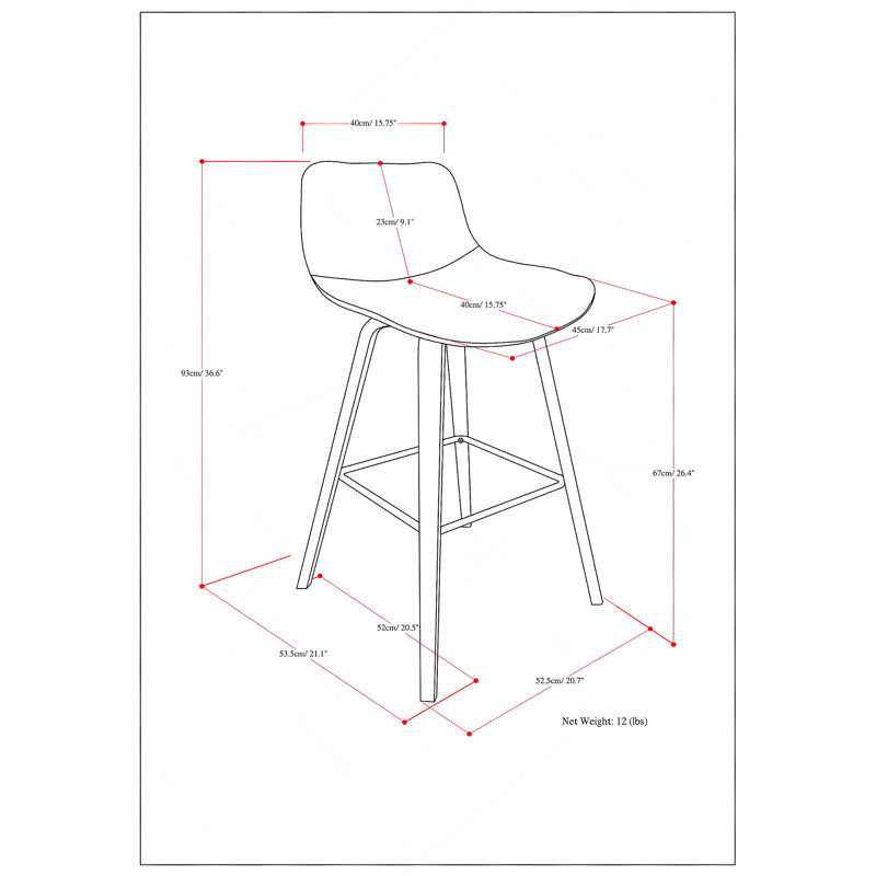 Tabouret à hauteur de comptoir / de bar Bentwood (ensemble de 2), Bleu