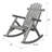 Wooden Porch Rocker Chair, Durable Wooden Porch Rocker Chair, Fir log Rocking Chair, Patio Rockers for Outside, Garde.Light Gray-1026280292