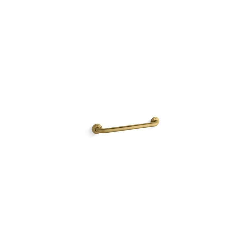 Traditional Grab Bar, 18"W, Polished Stainless