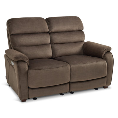 Zero Wall Power Loveseat Recliner, Reclining Loveseat Sofa with Adjustable Headrest