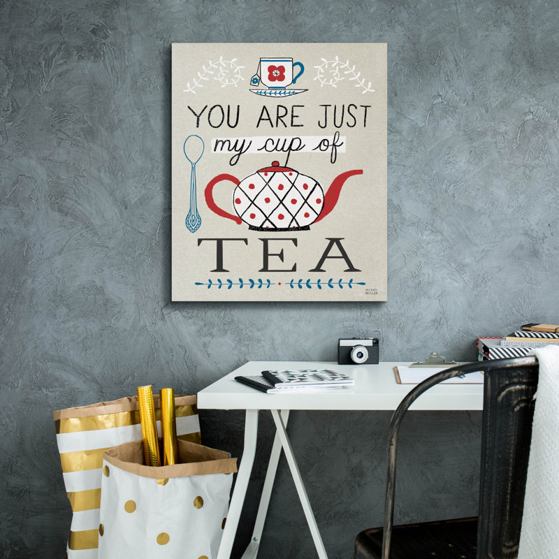 «Cup Of Tea» par Michael Mullan, art mural sur toile, 20 po x 24 po