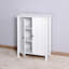 Armoire de rangement pour salle de bain avec tablette réglable à double porte