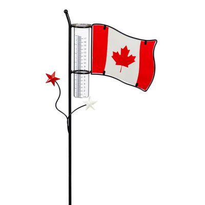 Jauge de pluie canadienne flag
