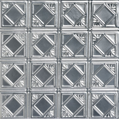 Carreau de plafond suspendu en étain 2 pi x 2 pi Carnivale