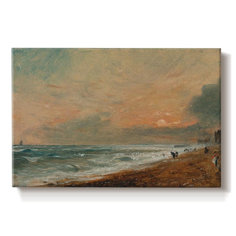 Weymouth Bay: Bowleaze Cove et Jordon Hill-John Constable-Toile tendue avec châssis-c. 1816 - 1817, 8 x 12