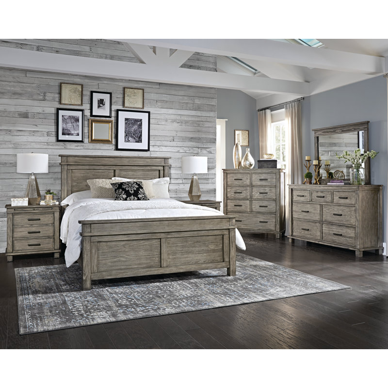 Ensemble de chambre en bois massif Eldrid