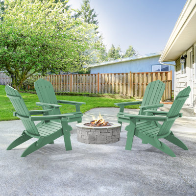 Chaise Adirondack pliante en résine en plastique Adirondack