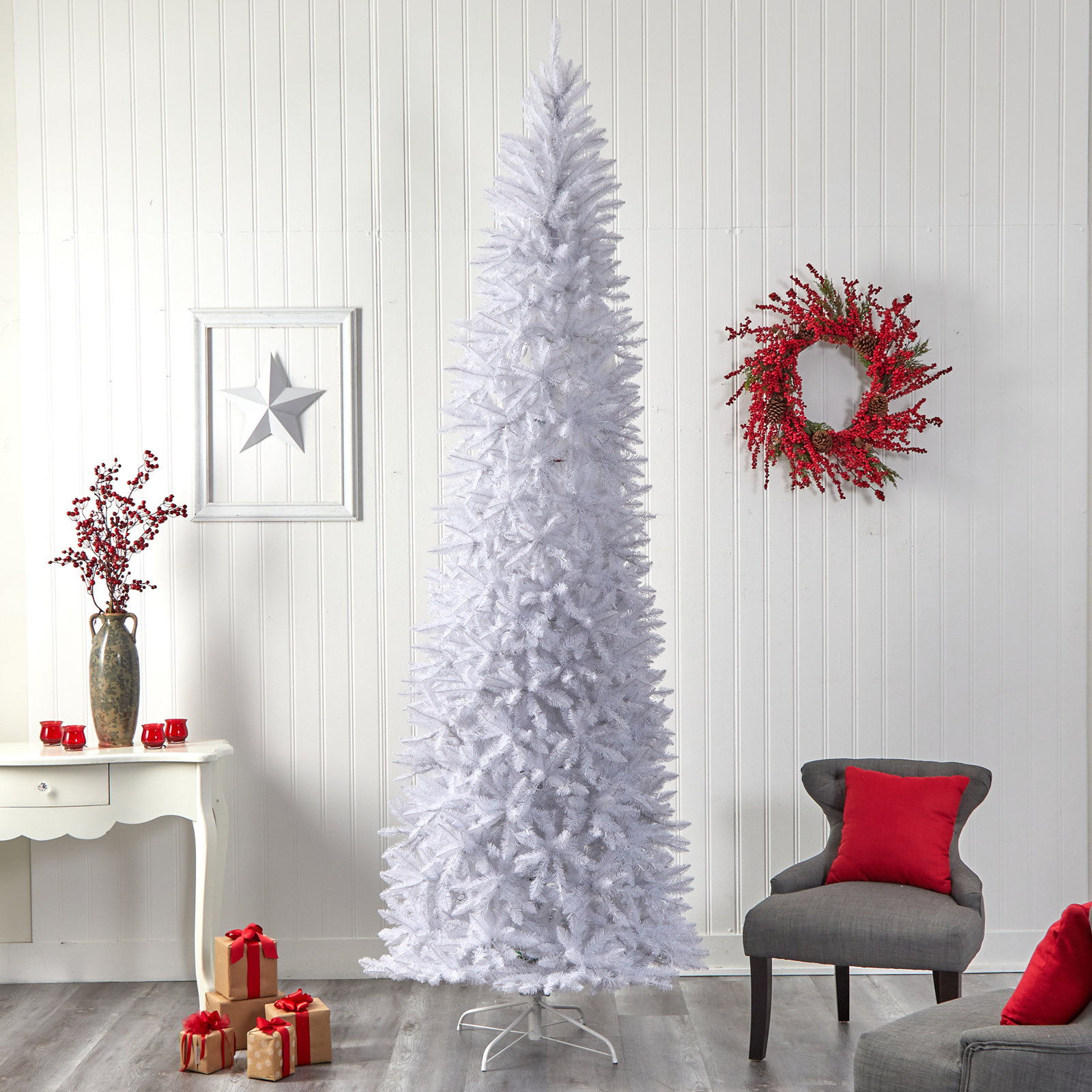 Lighted Artificial Christmas Tree, 10'