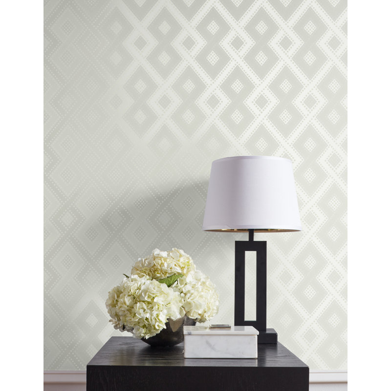 Gering 10.05m x 53cm Wallpaper Roll, White