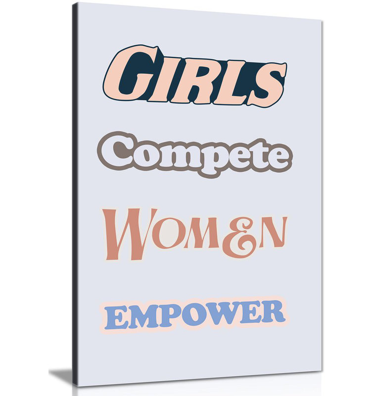 Motivational Quotes Wall Art, Positive & Inspirational Décor - Wrapped Canvas Print, 31cm H x 20cm W