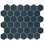Tribeca 2" Hex Glossy 11-1/8 " x 12-5/8 " Porcelain Mosaic Floor & Wall Tile