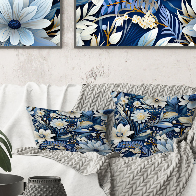 Coussin Coastal Flora And Fauna, H 18 po x l 18 po