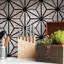 Carreau de porcelaine rétro 9 po x 10 po Sawnwood Tribeka