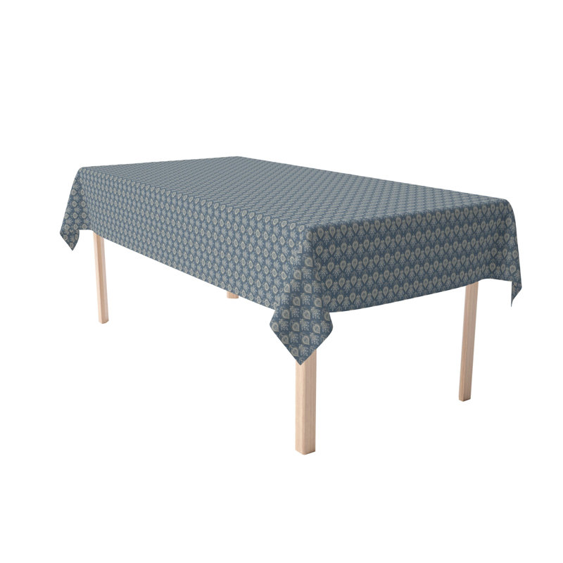 Rectangular Tablecloth, 100% Cotton, Floral 174, 104" x 60"