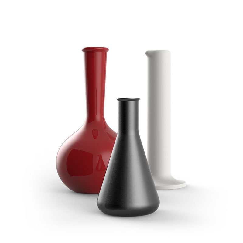 Vase de plancher en résine Chemistubes Ice, H 39,25 po x l 15,75 po x P 15,75 po