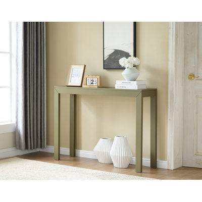 Console moderne pour le hall d'entrée ou le salon, table de canapé étroite avec un design rectangulaire élégant pour le couloir ou le canapé derrière