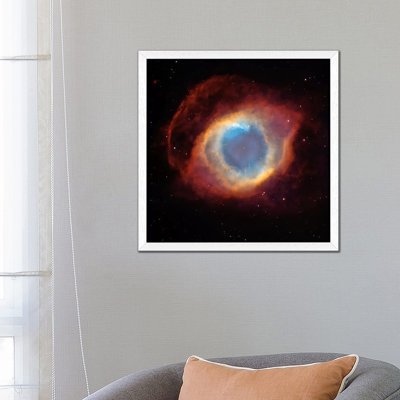 Helix (Eye Of God) Nebula (Hubble Space Telescope) - Floater Frame Print on Canvas