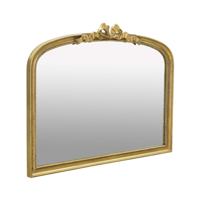 40.2" X 29.9" Baroque Style Gold Arch Mirror, 29.9" x 40.2"