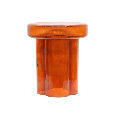 Kensley Paprika Glass Table